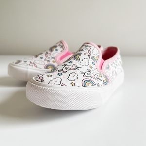 BRAND NEW! Size 10 Light pink unicorn slip ons